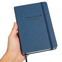 Carnet de notes personnalisable, impression de carnet de notes bleu, planificateur vierge, fournisseur scolaire, agenda, carnets de notes