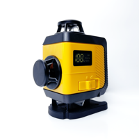 Nouvel Arrivage Niveau Laser Rotatif Numérique 4D 16 Lignes Tout-en-un DIY à Batterie Lithium avec Télécommande, Fixation Murale, Vert 2mm/5m