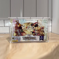 Étui de présentation en acrylique transparent avec protection UV personnalisée pour boîte de boosters TCG Lorcana Fabled, avec couvercle magnétique