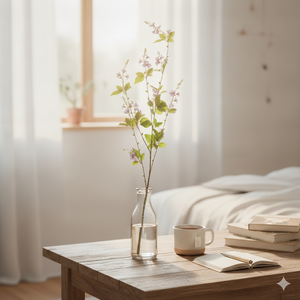 Rama de Flor Artificial de <span class=keywords><strong>Duranta</strong></span> Erecta Púrpura, Ramo de Gotas de Oro Falsas con Hojas Verdes para Decoración del Hogar - Product Image 2