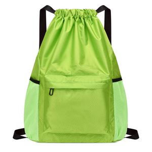 Custom Logo Print Zipper <b>Training</b> Drawstring Bag Waterproof Oxford Cloth Sports Leisure Travel <b>Backpack</b> PVC Portable String - Product Image 3