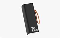 Nouvelle tendance : Batterie externe pour ordinateur portable avec câble, charge rapide PD 100W, 20000 mAh, pour MacBook, idéale pour l'extérieur