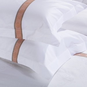 Set di biancheria da letto Hotel e ospedale in cotone bianco di lusso-<span class=keywords><strong>copripiumino</strong></span> doppio formato e federa include lenzuola piatte e attrezzate - Product Image 5