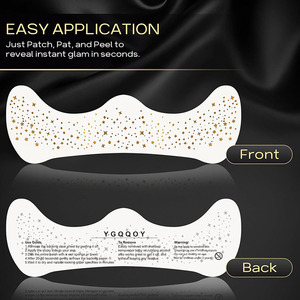 Nuovo arrivo all'ingrosso temporaneo Sparkle scintillio impermeabile lentiggini trucco viso patch carta tatuaggio viso <span class=keywords><strong>con</strong></span> processo di stampa - Product Image 4