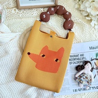 Sac de téléphone en polyester sur mesure ultra-tendance ; Petit sac à main tendance ; Sac bandoulière motif floral, cœur et carreaux ; Décontracté