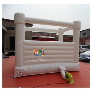 Château gonflable <span class=keywords><strong>pas</strong></span> <span class=keywords><strong>cher</strong></span> pour fête de <span class=keywords><strong>mariage</strong></span>, anniversaire, pastel, saut, adultes, enfants, blanc, 13x13 pieds, installation facile pour événement - Product Image 5