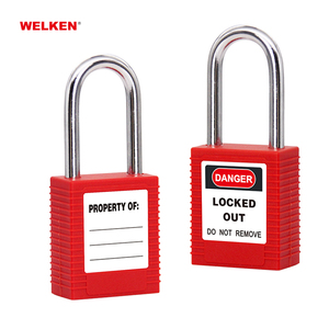 Nhà Sản Xuất OEM Nylon Nhựa 38 Mét Còng An Ninh Và An Toàn Padlock Lockout Tagout LOTO - Product Image 1