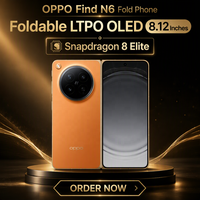 Nouveau modèle 2026 OPPO Find N6 Smartphone pliable intelligent sans plis avec Snapdragon 8 Elite/ Écran OLED LTPO pliable de 8,12 pouces
