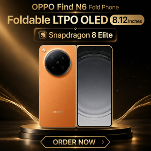 OPPO Find N6 สมาร์ทโฟนพับได้รุ่นใหม่ปี 2026 โทรศัพท์พับได้ไร้รอยพับ พร้อม Snapdragon 8 Elite/ หน้าจอพับได้ LTPO OLED ขนาด 8.12 นิ้ว - Product Image 1