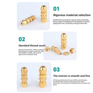 Raccordo a Svasatura <span class=keywords><strong>in</strong></span> Ottone Tipo D 6mm 8mm per Tubi, Connettore per Linee di Refrigerazione e Tubazioni Industriali <span class=keywords><strong>in</strong></span> <span class=keywords><strong>Rame</strong></span> - Product Image 6