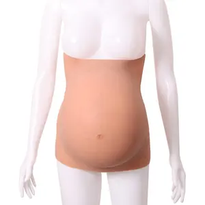6-9 meses de silicone grávida barriga realista mulher falsa barriga grande tamanho prótese para as mulheres ator desempenho cosplay