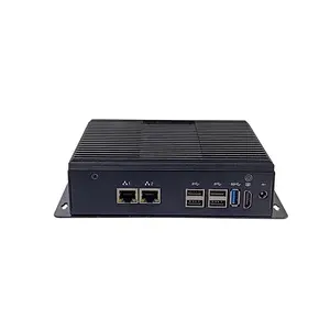 Win10 11 Industrial Mini PC J6412/Atom X6413E CPU Embedded Fanless Nano Box PC IoT Thin Client Digital Signage Player KIOSK