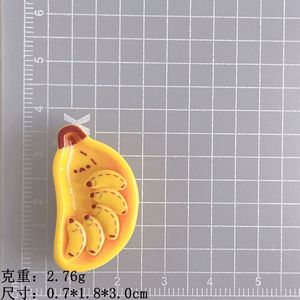 Aliments de simulation en résine : <span class=keywords><strong>banane</strong></span>, accessoires de coiffure DIY, bandeaux, pendentifs, accessoires en résine pour coques de téléphone portable - Product Image 6
