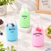 Jouet anti-stress en forme de biberon en gel TPR avec billes, simulation de bouteille de boisson, souple et compressible, pour la vente en gros