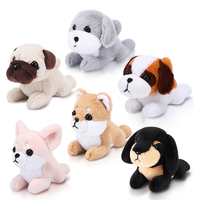 Porte-clés en peluche réaliste pour chiot, fabrication OEM, jouet en peluche pour chien, vente chaude, jouets en peluche personnalisés pour chiens