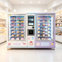 Distributeur automatique réfrigéré personnalisable de gâteaux et pâtisseries pour hôtels, complexes hôteliers et magasins de proximité