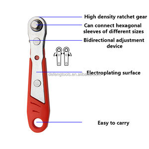 Clé à douille à tête carrée à cliquet bi-directionnelle Mini tournevis inverse avant à 36 dents outil d'entretien tourneur à Angle droit - Product Image 6