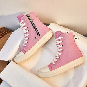 Chaussures de course unisexes style américain, 1 paire, baskets basses tendance en toile pour femmes - Product Image 1