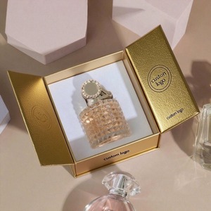 Sang Trọng Vàng Nước Hoa Hộp Cho 50Ml Đôi Cửa Từ Đóng Cửa Với Bọt Chèn Bạc Cao-End Trung Đông Quà Tặng Bao Bì - Product Image 2