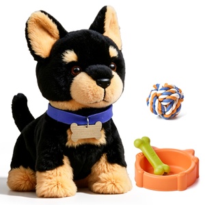 Juguetes de Peluche Inteligentes para Niños Tumama, Juguete de Peluche de Perrito que Camina con Control por Voz, Perro <span class=keywords><strong>Doberman</strong></span> Musical de Peluche, Juguete Sensorial Interactivo para Bebés - Product Image 1
