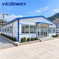 VICDOWEX Maison préfabriquée modulaire de type K, épaisse et à assemblage rapide, pour camp de construction et bureau temporaire