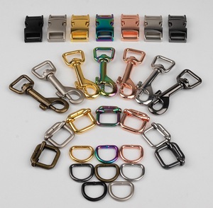 Paduan seng bahan besi warna emas cincin kuat sisi rilis logam gesper kait logam untuk taktis kerah anjing - Product Image 2