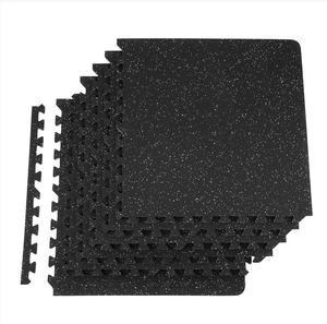 Vevor 6 pcs 1/2 inch dày phòng tập thể dục thảm sàn 24 "x 24" EVA bọt & cao su hàng đầu lồng vào nhau thảm sàn tập thể dục với 24 sq. ft - Product Image 1