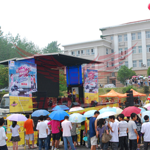 Sinoswan ISUZU ss40n xe tải sân khấu di động một mặt giai đoạn di động thủy lực với hệ thống ánh sáng âm thanh chuyên nghiệp - Product Image 6