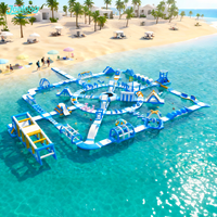 Parc aquatique gonflable Jooloog pour les vacances d'été, parc aquatique commercial, parcours d'obstacles flottant, aire de jeux