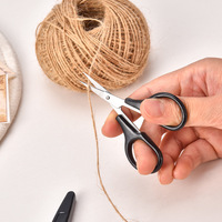 Mini ciseaux multi-usages pour couture et broderie, assortis de couleurs, en acier inoxydable, pointe droite avec housse de protection
