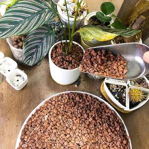 Batu Lava Vulkanik Merah Alami Model CLR-<span class=keywords><strong>RE</strong></span> Merek CHANGQI Pabrik Cina, Ukuran 3-5CM untuk Tanaman Akuarium dan Perapian - Product Image 6