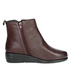 Botines de cuña para mujer Cinzia Soft, color burdeos, IV18843-NS - Product Image 3