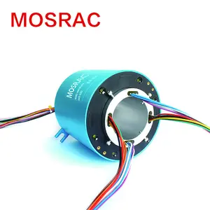 Bagues collectrices électriques personnalisées connecteur rotatif ID 12 mm OD42mm électrique à travers le trou bague collectrice rotative