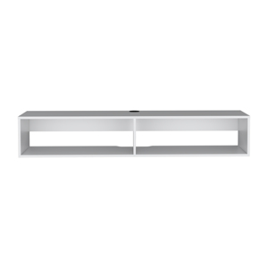Soporte de TV Flotante Warrior de 59 Pulgadas con Estantes Abiertos, Compartimentos para Equipos Multimedia y Gestión de Cables - Product Image 5