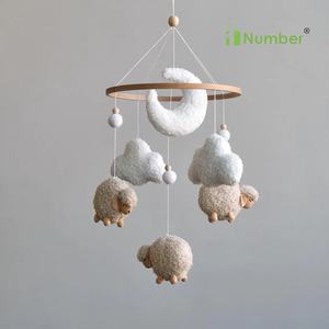 Prodotti per bambini all'ingrosso Boho coran morbido tessuto orsacchiotto stella nuvola appeso scuola materna culla cellulare fatto a mano <span class=keywords><strong>Baby</strong></span> cellulari - Product Image 5