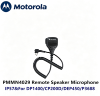 Microphone haut-parleur filaire étanche IPX-7 Motorola PMMN4029 avec protection anti-vent pour talkie-walkie DP1400 CP200D DEP450 P3688