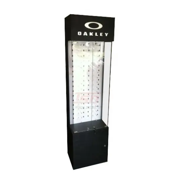 retail store lockable floor standing sunglasses shop eyeglass glasses display stand showcase cabinet