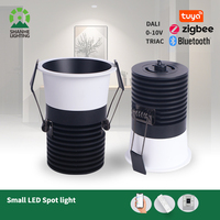 Shanhe abajo luz 5W antideslumbrante COB loxone techo hueco ajuste 24V DC mini tricolor regulable led downlight