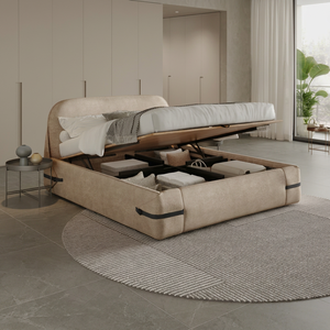 Modern Upholstered Velvet <b>Bed</b> Frame <b>Queen</b> <b>Size</b> Soft <b>Bed</b> with Quilted Headboard and Footboard - Product Image 1