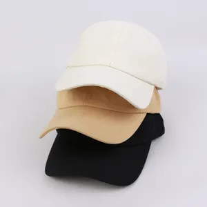 New Fashion Classic 6 Panel Baseball Cap Plain 100% Cotton Plain Color Dad Hats For Women