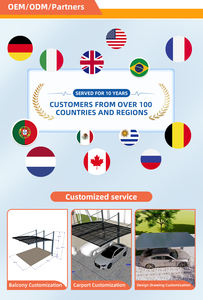 알루미늄 차고 지붕 샌드위치 패널 자동차 쉼터 방수 알루미늄 샌드위치 패널 차고 - Product Image 5