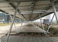 Solutions solaires commerciales pour terrains ouverts, structure étanche, conception personnalisée, système d'installation photovoltaïque BIPV pour carport solaire