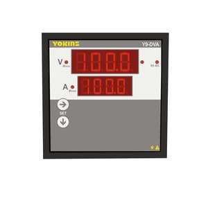 Voltmètre numérique YOKINS Y9-DVA, 1-100VDC, shunt 75mV, 45-270V AC/DC, compteur à montage sur panneau 96x96mm - Product Image 2