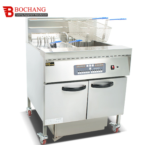 Friteuse électrique à commande intelligente 2025, friteuse électrique professionnelle, friteuse double commerciale avec filtre à huile, chariot - Product Image 5