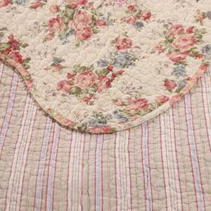 Juego de <span class=keywords><strong>Ropa</strong></span> de Cama Rosa de 3 Piezas, Reversible, 100% Algodón, Bordado, con Diseño Floral Vintage - Product Image 4