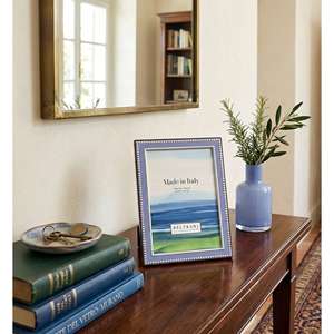 Beltrami Photo <b>Frame</b> <b>4x6</b> Inch Silver Plated Metal <b>Frame</b> Made In Italy - Product Image 2