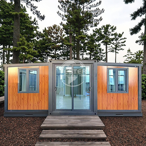 Maison en conteneur en acier moderne de 20 pieds et 40 pieds, extensible, 2, 3, 4 chambres, empilable, appartement familial, grand-mère, hôtel, atelier - Product Image 3