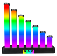 Lumière RGB à 7 tubes pour bar et salle de jeux, 5V USB, contrôle par application, lumières nocturnes à rythme musical LED
