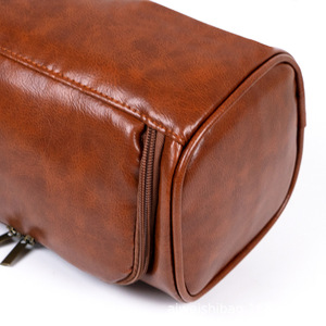 Trousse de Toilette de Luxe Portable en Cuir PU Imperméable, Sac de Maquillage de Voyage Suspendu pour Hommes, Trousse Cosmétique pour Salle de Bain - Product Image 3