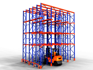 Scaffalature Drive-<span class=keywords><strong>in</strong></span> <span class=keywords><strong>in</strong></span> <span class=keywords><strong>Acciaio</strong></span> Resistente con Ripiani Regolabili e Rinforzati per Stoccaggio Industriale - Product Image 3